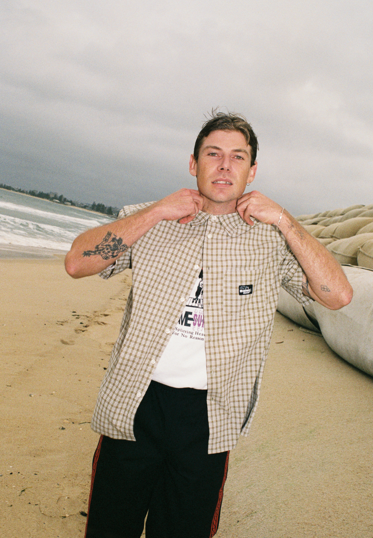 STACKS SHIRT GREEN/WHITE