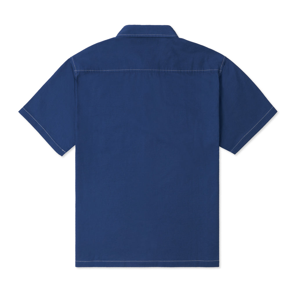 BREAK S/S BUTTON UP BLUE